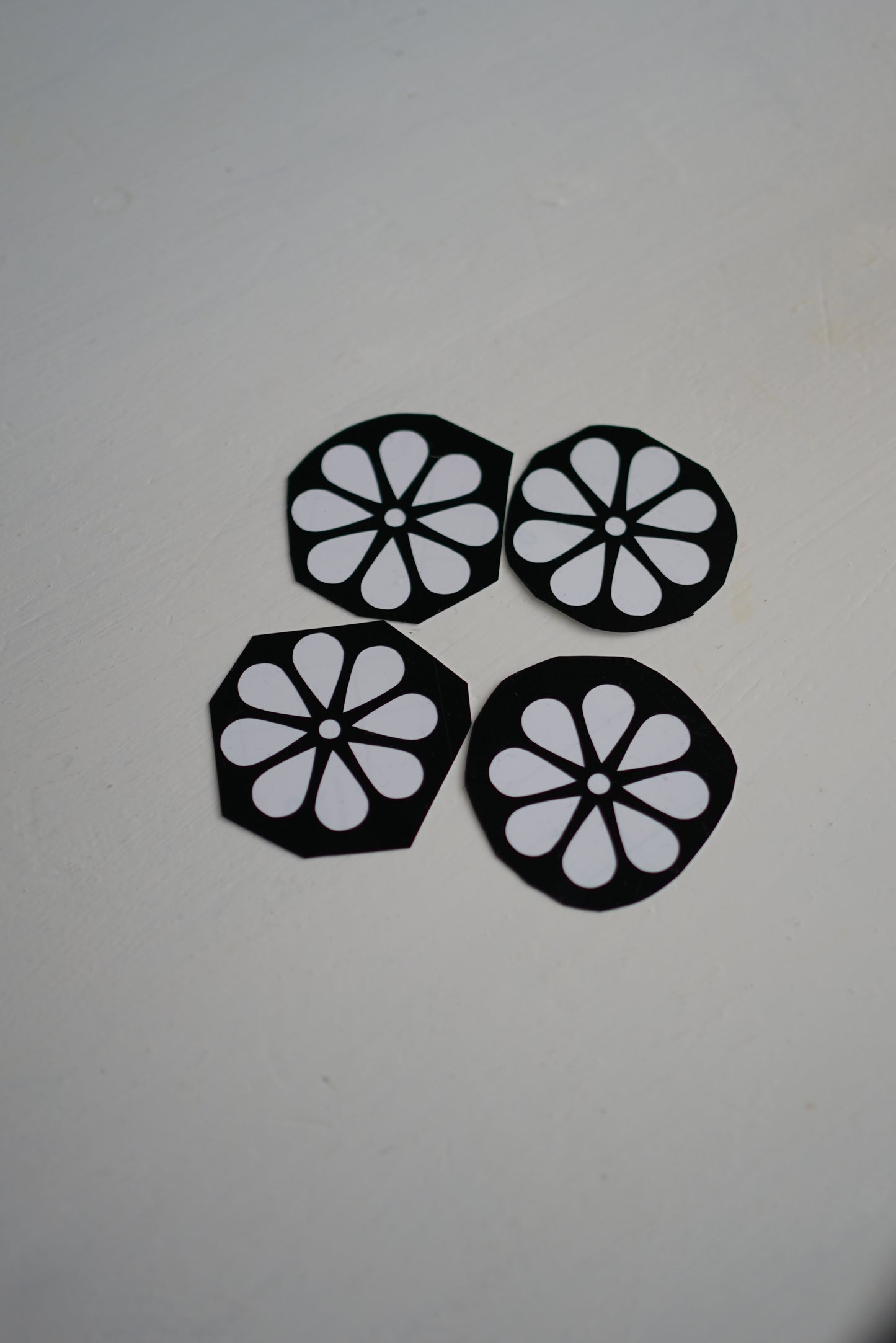 Flower Henna Stencil 4-piece set