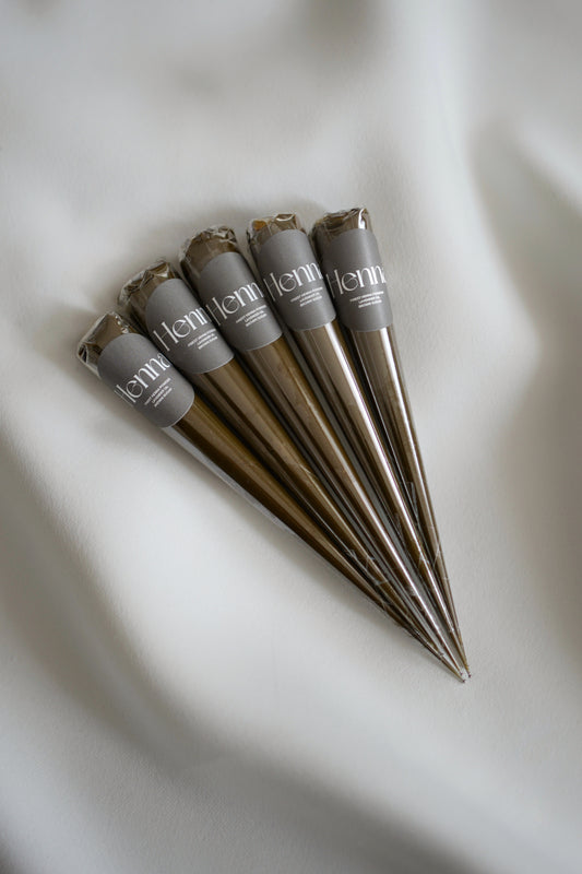 1 Premium Quality Handmade Henna Cone with Organic Lavender Oil + 100% Natural Longlasting and Dark Stains