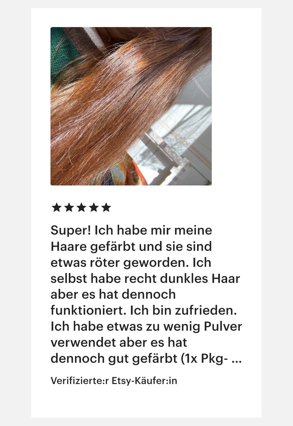 Natürliche Haarfarbe PFLANZENPULVER kraftvolles Haar mit Volumen und glanzvolle Farbe große Packung mit 220g für bis zu 4 Anwendungen
