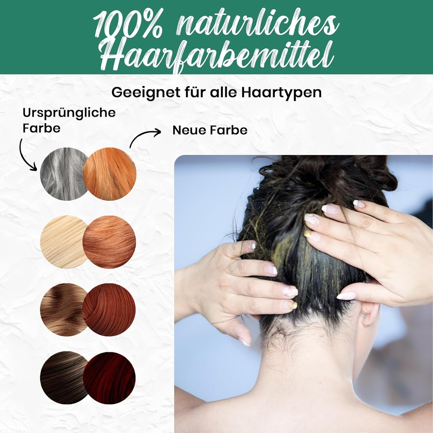 Natürliches Henna 500G - Pflanzliche Haarfarbe Für Gesundes, Strahlendes Haar - Chemiefrei, Vegan Und Nachhaltig - Ideal Für Braune Und Kupferfarbene Töne - Naturkosmetik Für Die Ganze Familie