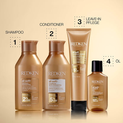 Redken Spülung Für Trockenes Und Brüchiges Haar, Belebt Und Hydratisiert, Mit Fettsäuren, Antioxidantien Und Argan-Öl, All Soft Conditioner