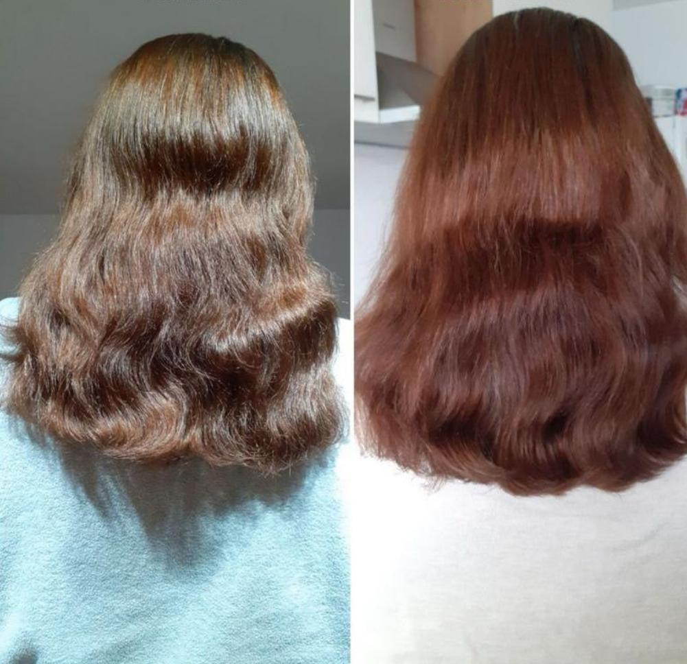 Natürliche Haarfarbe PFLANZENPULVER kraftvolles Haar mit Volumen und glanzvolle Farbe große Packung mit 220g für bis zu 4 Anwendungen
