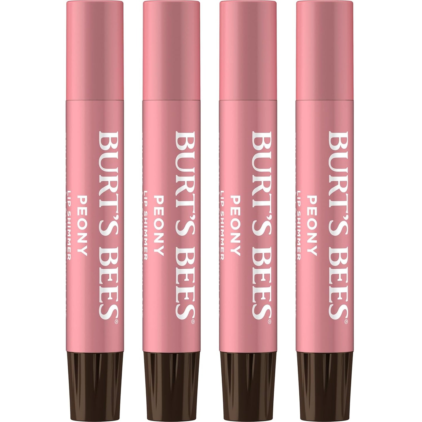 Burt'S Bees Lip Shimmer, Caramel, 2.7 Ml Tubes (4-Pack) (Lippenmakeup)