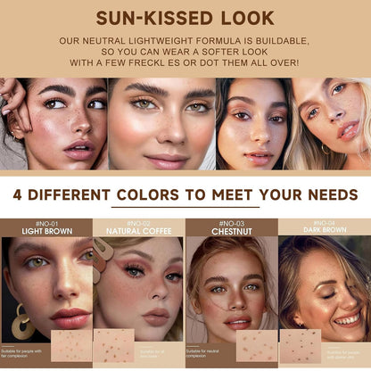 Wasserdichter Sommersprossen-Stift | Faux Freckles Makeup Pen für natürliche, mühelose Sunkissed Looks | Realistische Punkte für Gesicht & Make-Up