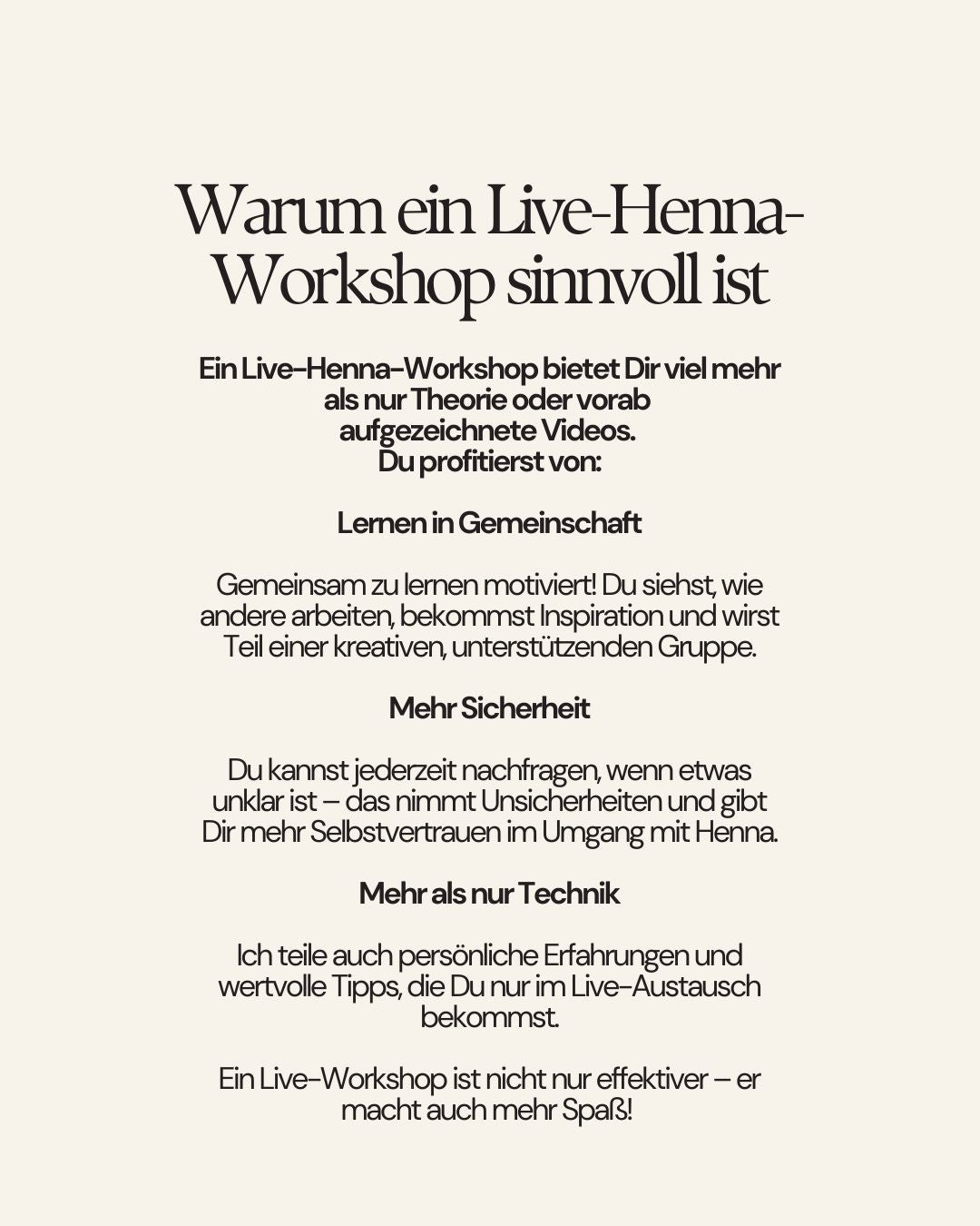Live Henna Workshop Event am 1. Juli 18.00 - 19.30 Uhr - wenig Plätze verfügbar