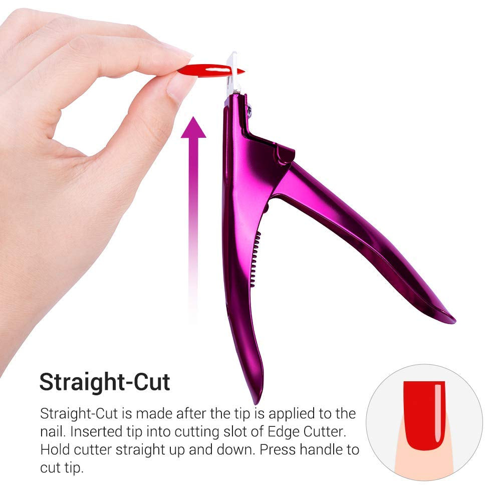 Melodysusie Nagelknipser Maniküre Tip Cutter Schneider Für Kunstnägel Gelnägel Fingernägel Falsche Nägel, Rosarot