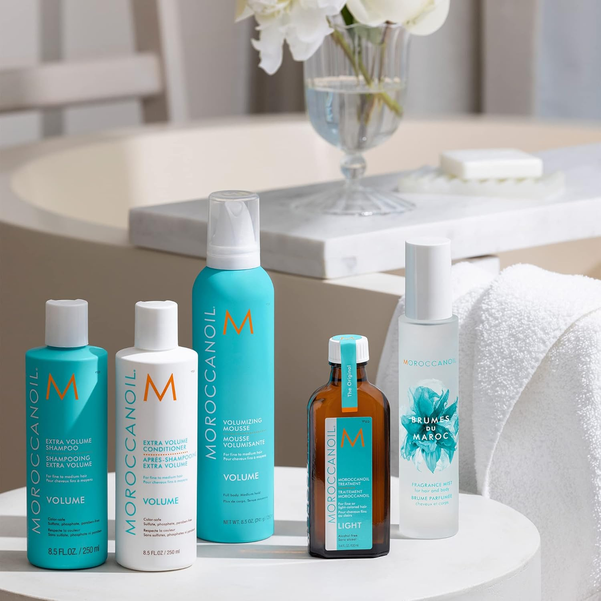 Moroccanoil Extra Volumen Shampoo & Conditioner Set for Luxurious Hair
