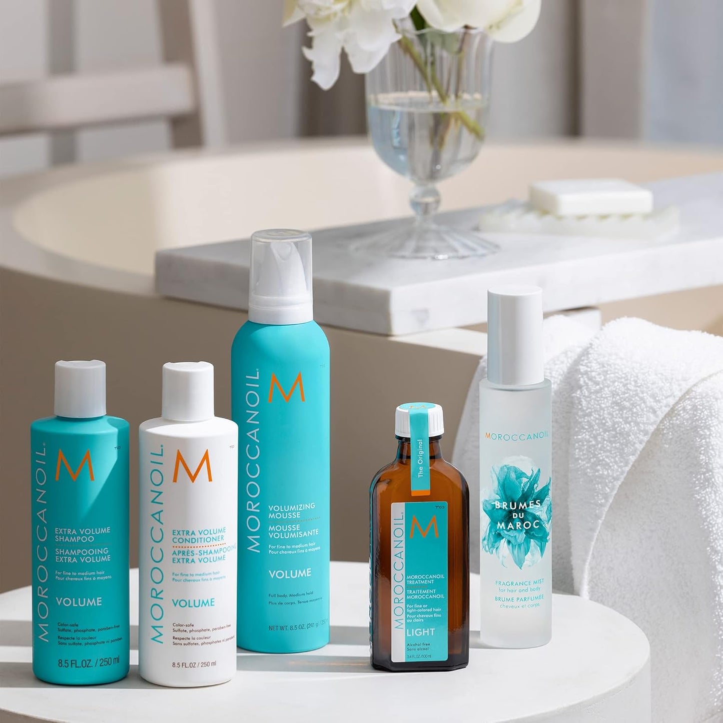 Moroccanoil Extra Volumen Shampoo & Conditioner Set for Luxurious Hair