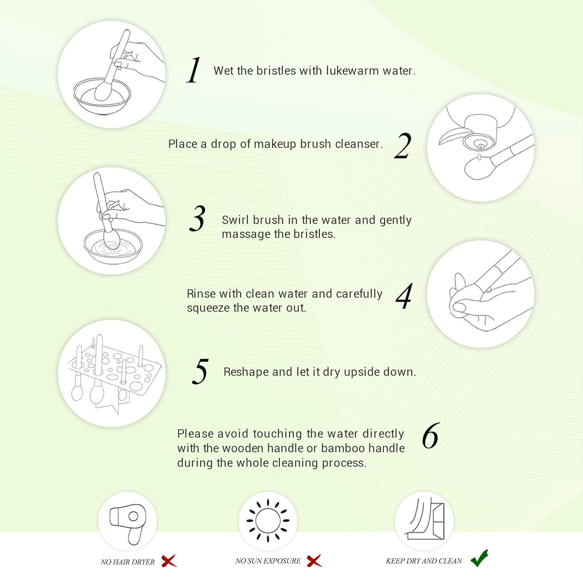 Jessup Pinselset Bambus Make up Pinsel Set Professionelle Makeup Pinsel Gesichtspinsel Lidschattenpinsel Augenpinsel Kosmetikpinsel Puder Lidschatten Schmink Pinsel Synthetische Haare 20 Stück T145