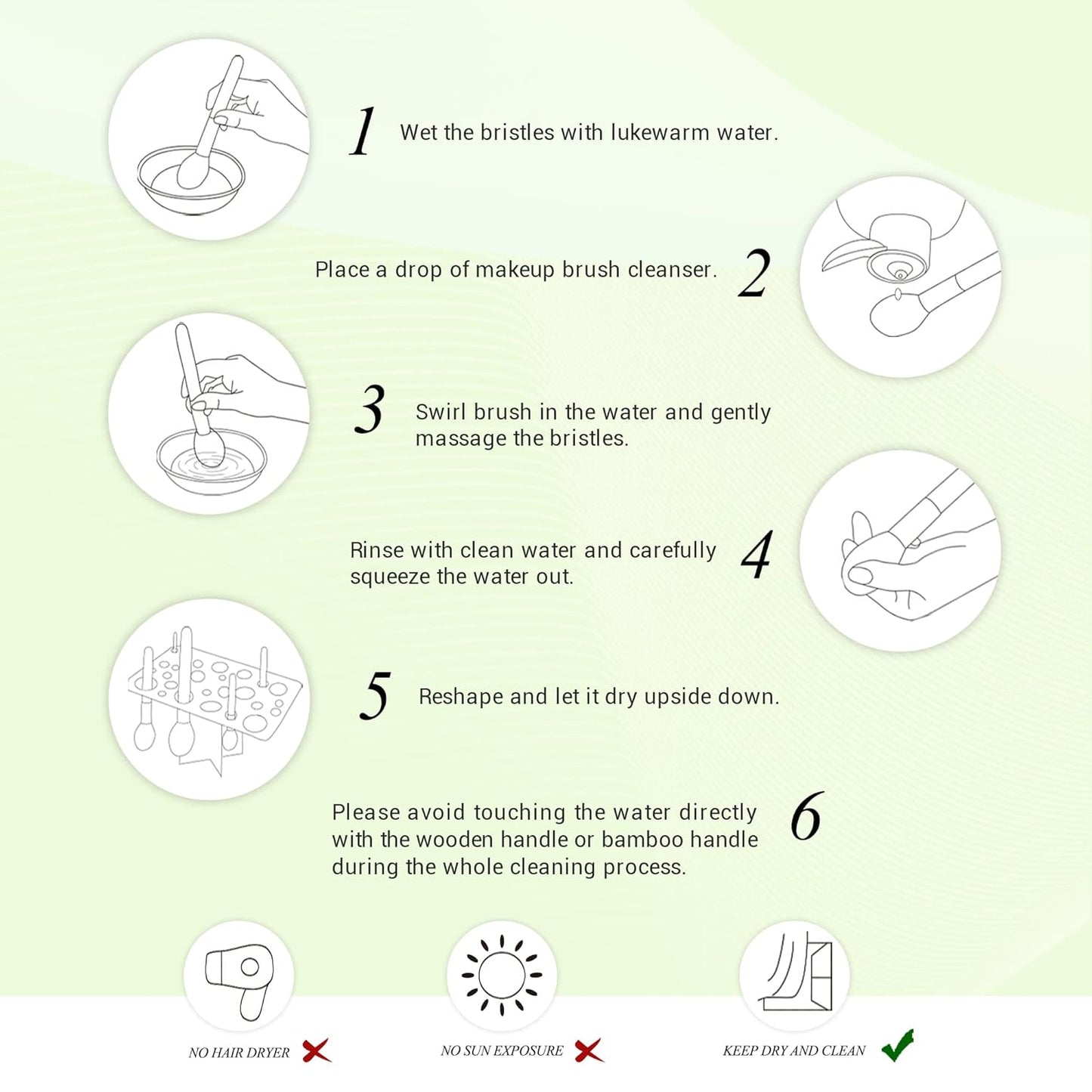 Jessup Pinselset Bambus Make up Pinsel Set Professionelle Makeup Pinsel Gesichtspinsel Lidschattenpinsel Augenpinsel Kosmetikpinsel Puder Lidschatten Schmink Pinsel Synthetische Haare 20 Stück T145