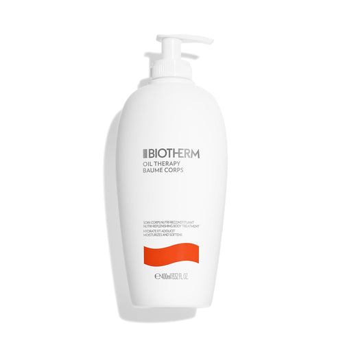Biotherm Oil Therapy Baume Corps Bodylotion, Mit Wertvollen Ölen, Für Intensive Feuchtigkeitspflege, Körperlotion Speziell Für Raue Und Trockene Haut, Nährende Skincare, 400 Ml