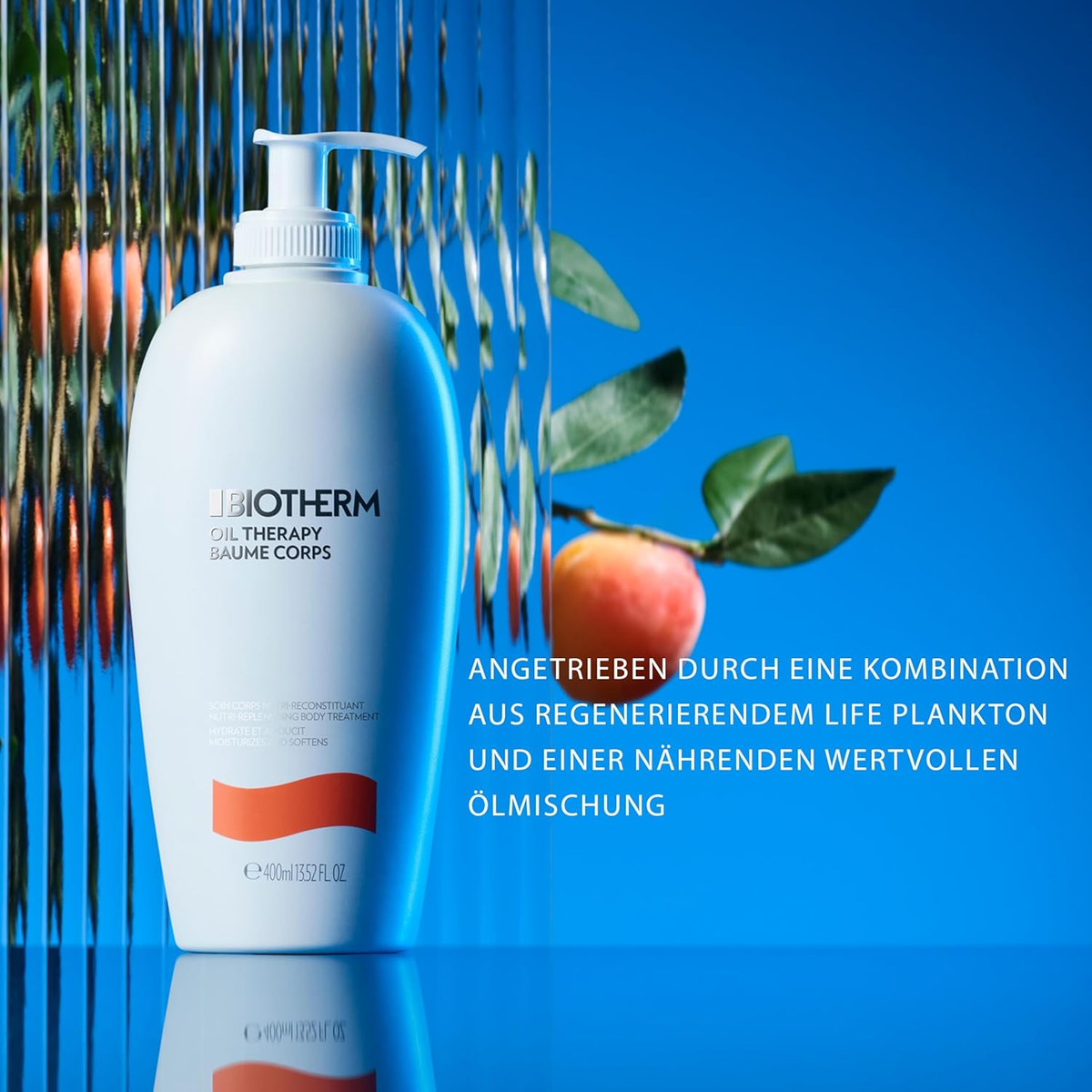 Biotherm Oil Therapy Baume Corps Bodylotion, Mit Wertvollen Ölen, Für Intensive Feuchtigkeitspflege, Körperlotion Speziell Für Raue Und Trockene Haut, Nährende Skincare, 400 Ml