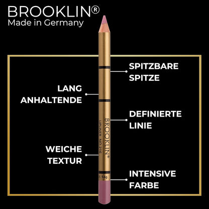 IMPALA | Lippenstift Brooklin Wasserdichte Farbe Berenjena Pastell 216 | Permanenter Lippenprofiler | Wasserbeständiger Lippenstift | Langzeitlippenyeliner