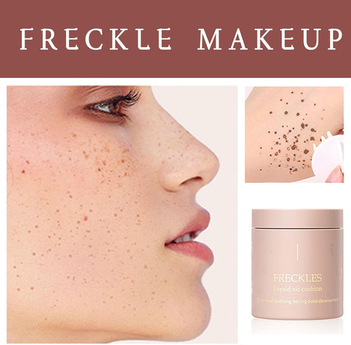 Sommersprossen Luftkissen- Wasserdichtes, Langanhaltendes Flüssig-Make-Up für Magische Sommersprossen im Gesicht, Perfekt für den Alltag!