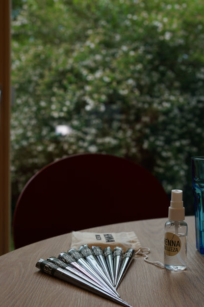 Premium Natural Henna Cones 5-Piece Set - For Henna Tattoos on Skin and Lonlasting Henna Freckles on Face