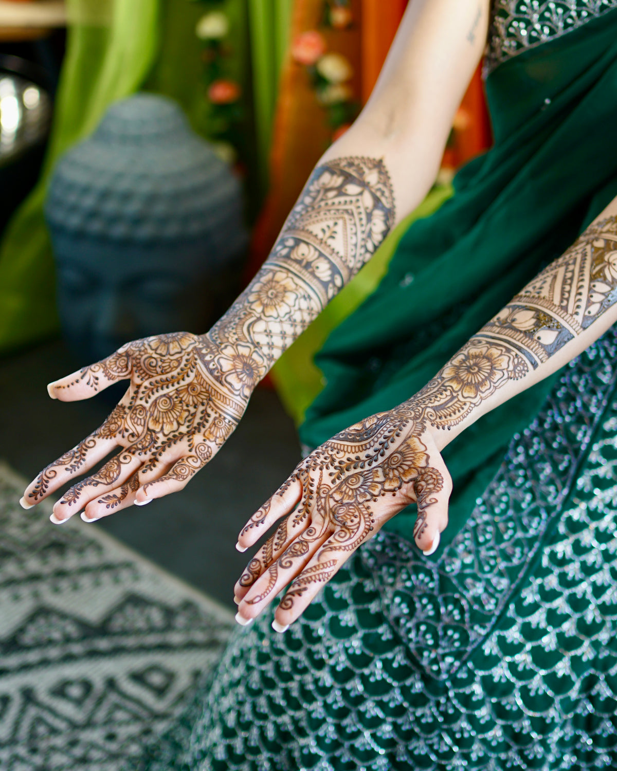 Premium Natural Henna Cones 5-Piece Set - For Henna Tattoos on Skin and Lonlasting Henna Freckles on Face