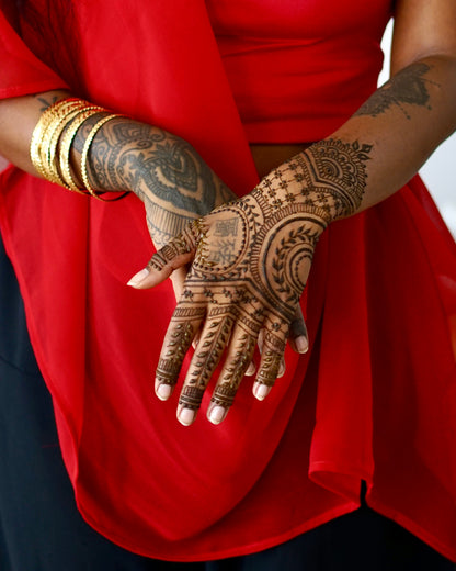 Premium Natural Henna Cones 5-Piece Set - For Henna Tattoos on Skin and Lonlasting Henna Freckles on Face