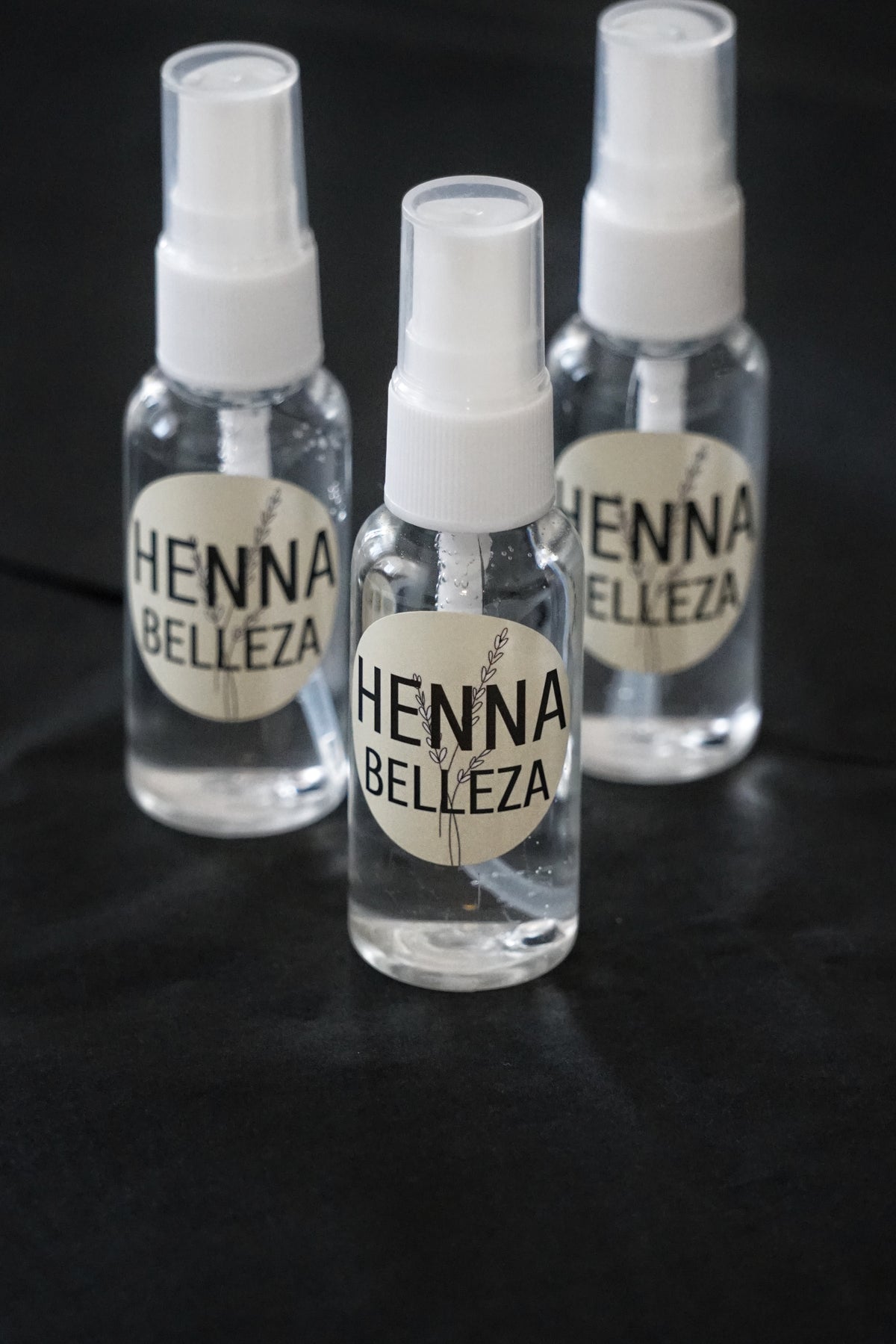 3-Set Henna fixing spray for long-lasting and intense henna designs on the skin