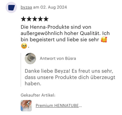 Premium Natural Henna Cones 5-Piece Set - For Henna Tattoos on Skin and Lonlasting Henna Freckles on Face