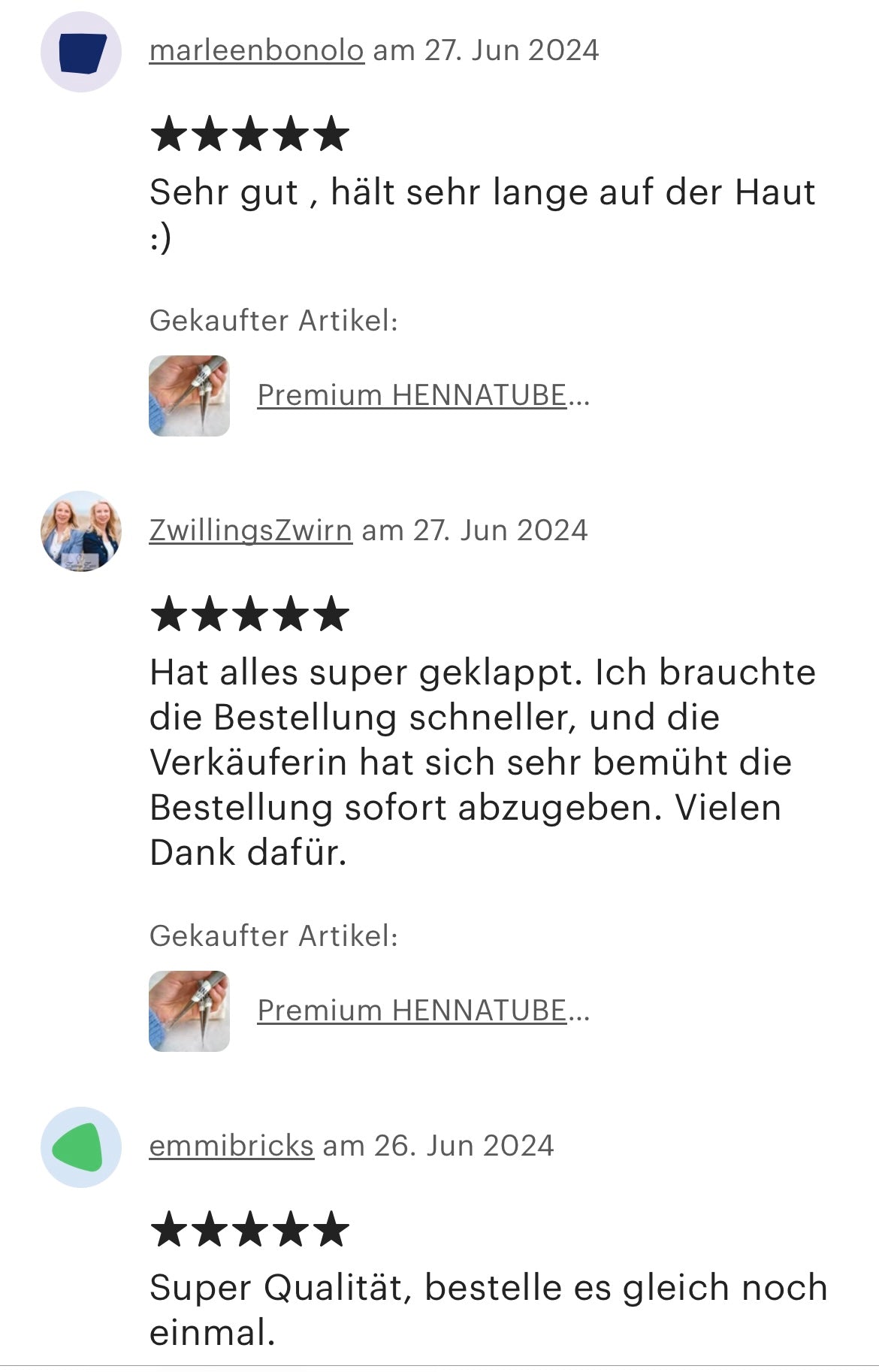 Premium Natural Henna Cones 5-Piece Set - For Henna Tattoos on Skin and Lonlasting Henna Freckles on Face