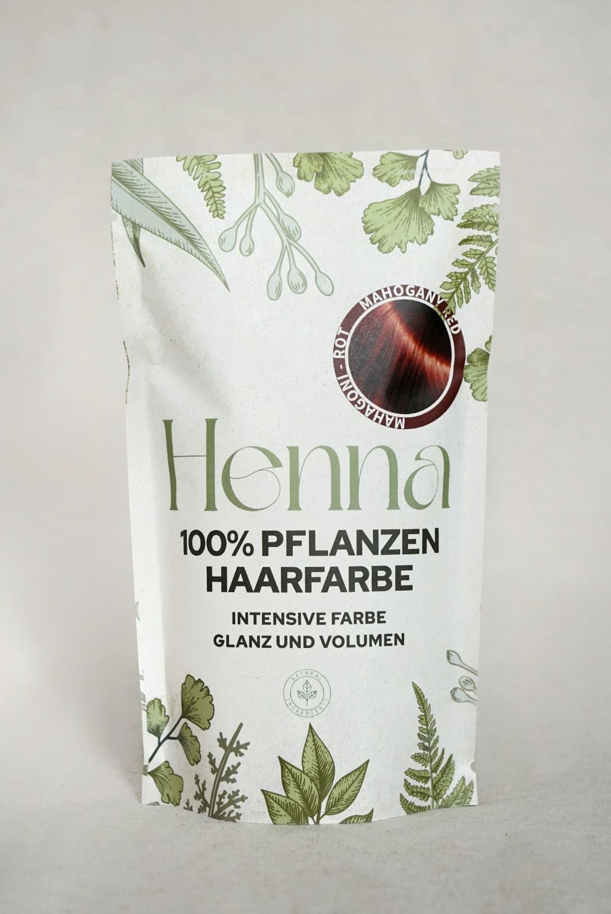 Natürliche Haarfarbe PFLANZENPULVER kraftvolles Haar mit Volumen und glanzvolle Farbe große Packung mit 220g für bis zu 4 Anwendungen