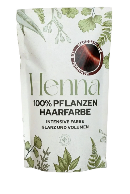 Natürliche Haarfarbe PFLANZENPULVER kraftvolles Haar mit Volumen und glanzvolle Farbe große Packung mit 220g für bis zu 4 Anwendungen