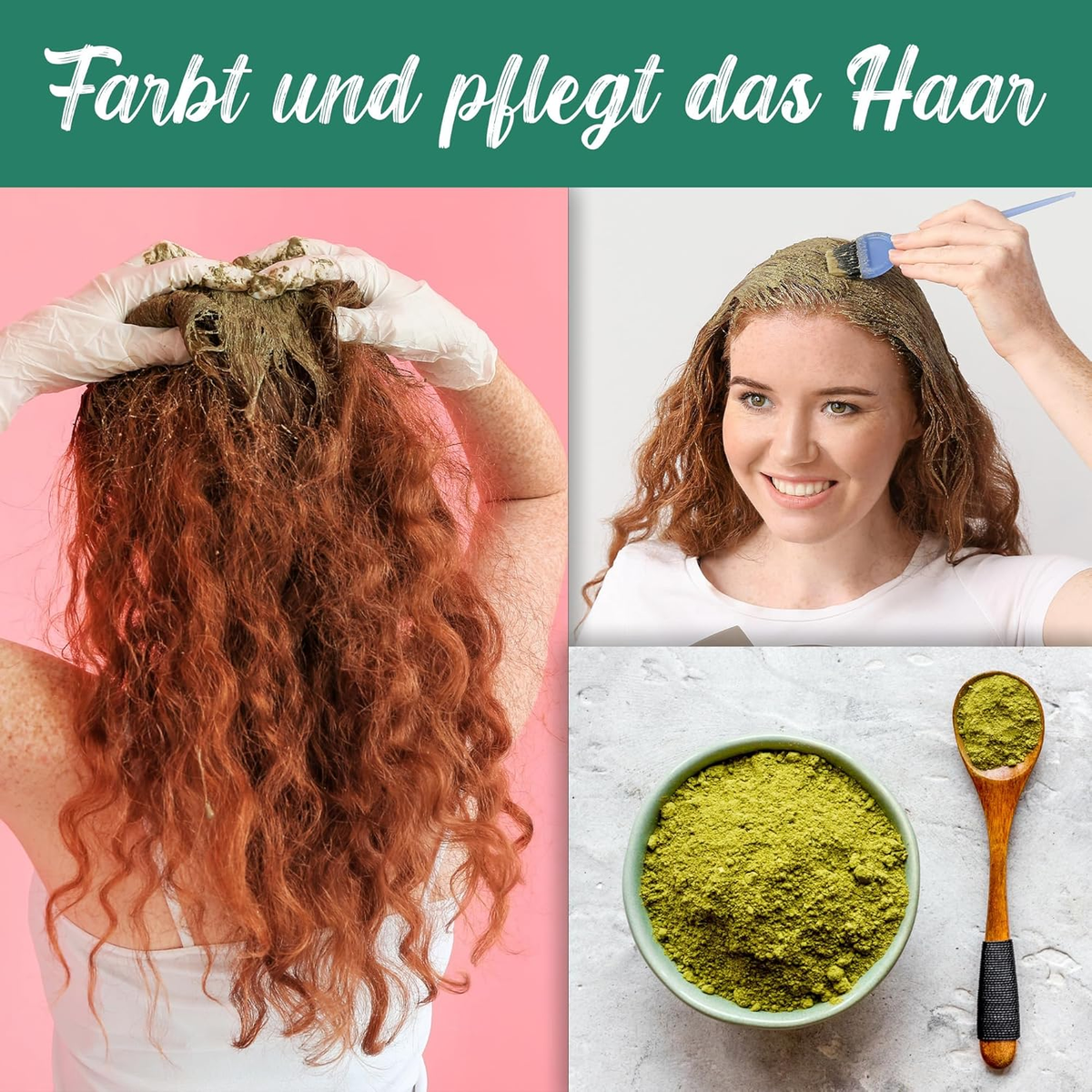 Natürliches Henna 500G - Pflanzliche Haarfarbe Für Gesundes, Strahlendes Haar - Chemiefrei, Vegan Und Nachhaltig - Ideal Für Braune Und Kupferfarbene Töne - Naturkosmetik Für Die Ganze Familie