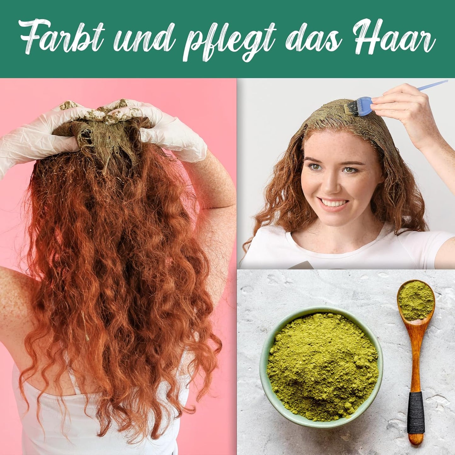 Natürliches Henna 500G - Pflanzliche Haarfarbe Für Gesundes, Strahlendes Haar - Chemiefrei, Vegan Und Nachhaltig - Ideal Für Braune Und Kupferfarbene Töne - Naturkosmetik Für Die Ganze Familie