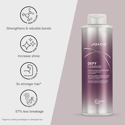Defy Damage Protective Conditioner - 1000ml for Healthy, Resilient Hair