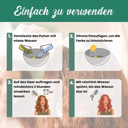 Natürliches Henna 500G - Pflanzliche Haarfarbe Für Gesundes, Strahlendes Haar - Chemiefrei, Vegan Und Nachhaltig - Ideal Für Braune Und Kupferfarbene Töne - Naturkosmetik Für Die Ganze Familie