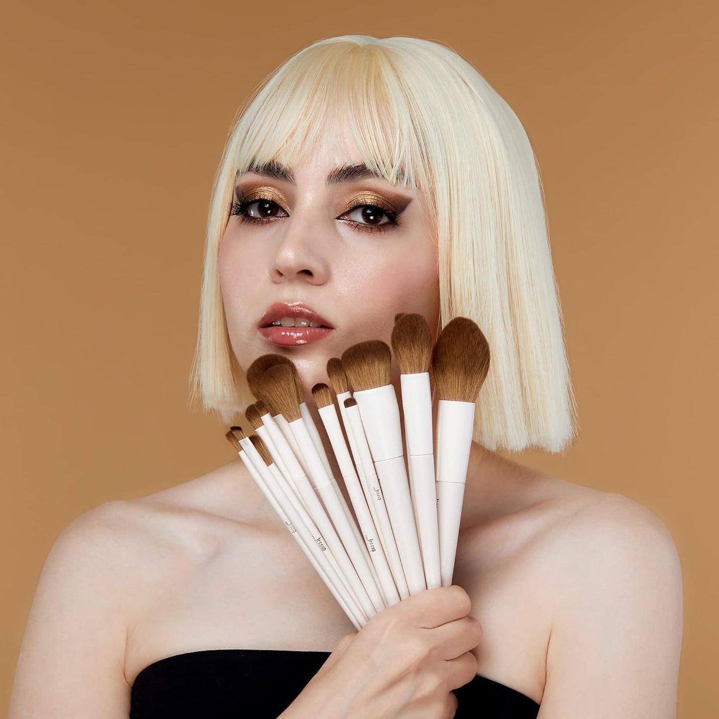 Jessup Pinselset Makeup Pinsel Make up Pinsel Set 14 Stück Schminkpinsel Kosmetikpinsel Gesichtspinsel Augenpinsel Lidschattenpinsel Puderpinsel Foundation Highlight Concealer Pinsel T329