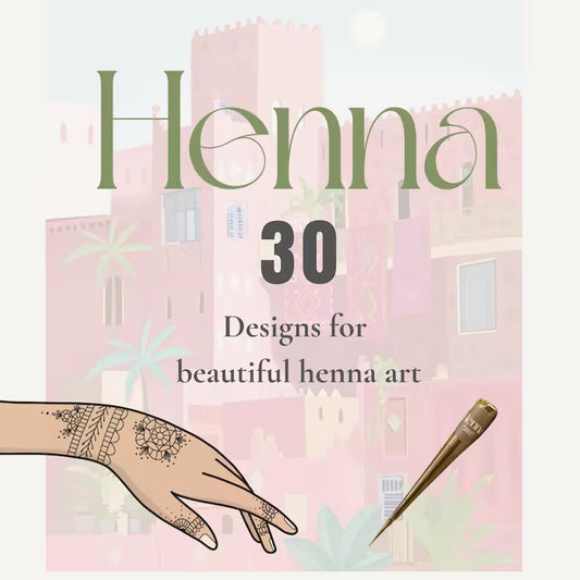 E-Book Henna-Design-Kollektion – 30 Mehndi-Muster für Hände und Finger: Moderne Mandalas und Blütenblätter zum Ausdrucken – von einfachen bis hin zu anspruchsvollen Designs