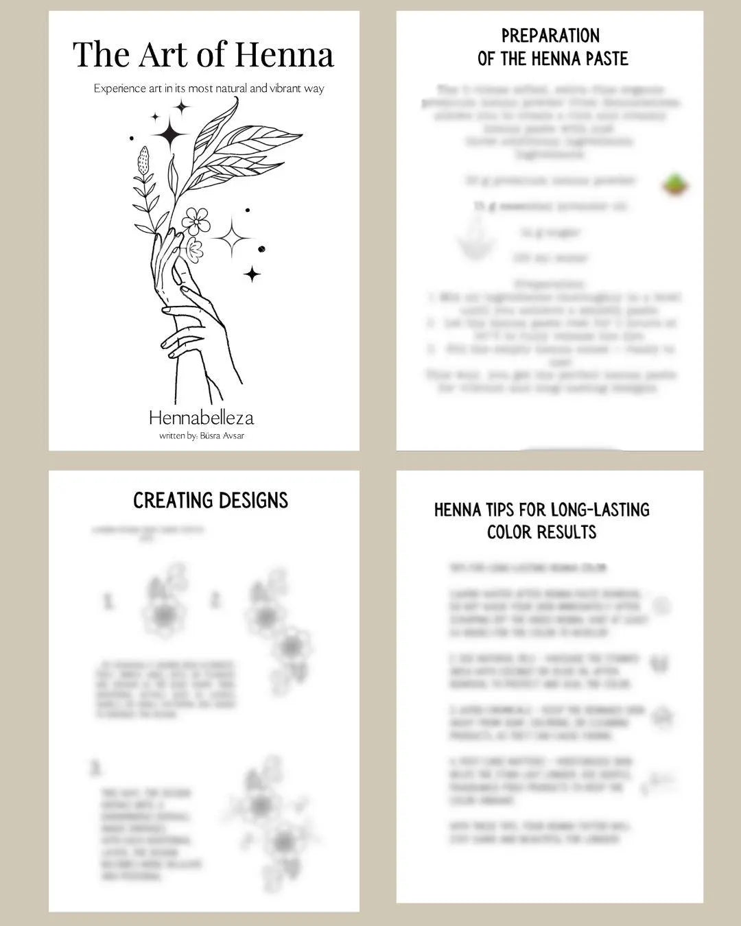 Ultimativer Henna-Guide: Meistere die Henna-Kunst – von den Grundlagen bis zu Profi-Tipps! Mische Premium-Hennapaste und kreiere beeindruckende Kunstwerke auf Haut.